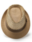 זול כובעים לגברים-בגדי ריקוד גברים כובע קש כובע שמש כובע טוויה כובע ספארי כובע מהמר שחור לבן שׁוּשׁ רשת מסוגנן יום יומי בגדי שטח חגים ליציאה אחיד קרם הגנה