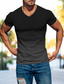 billige Casual T-shirts til mænd-Herre T-shirt Tee Top Hældning V-hals Gade Ferierejse Kort Ærme Tøj Mode Designer Basale