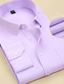Χαμηλού Κόστους Επίσημα πουκάμισα-Ανδρικά Επίσημο Πουκάμισο Ροζ Ανοικτό Μαύρο Λευκό Μακρυμάνικο Ρίγες και καρό Κολάρο Πουκαμίσου Όλες οι εποχές Καθημερινά Ρούχα Ημερομηνία Ρούχα