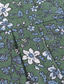 رخيصةأون قمصان فستان-رجالي قميص رسمي أسود أزرق بحري داكن أزرق البحرية كم قصير زهرة / نباتات قبعة القميص للربيع والصيف مناسب للبس اليومي مواعدة ملابس