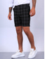 cheap Chino Shorts-Men&#039;s Shorts Chino Shorts Bermuda shorts Pocket Plaid Comfort Breathable Business Daily Cotton Blend Fashion Casual Black Grey