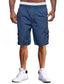 billige Cargoshorts-Herre Shorts med lommer Casual shorts Lomme Vanlig Komfort Åndbart udendørs Daglig I-byen-tøj Mode Afslappet Sort Blå