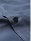 Недорогие мужские повседневные рубашки-Муж. Рубашка Кнопка рубашка Повседневная рубашка Летняя рубашка Черный Синий Зеленый С короткими рукавами Полотняное плетение Воротник с уголками на пуговицах (button-down) Повседневные Отпуск
