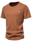 Χαμηλού Κόστους Ανδρικά μπλουζάκια casual-Ανδρικά Πουκάμισο Henley Μπλουζάκι μπλουζάκι Σκέτο Χένλι Δρόμος Διακοπές Κοντομάνικο Κουμπί Ρούχα Μοντέρνα Υψηλής Ποιότητας Βασικό