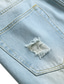 abordables Shorts décontractés-Homme Jeans Short en jean short jean Poche Déchiré Plein Confort Respirable du quotidien Sortie Mode Décontractées Noir Bleu