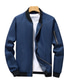 cheap Men&#039;s Jackets &amp; Coats-Men&#039;s Bomber Jacket Transition Jacket Sports Outdoor Windproof Classic Style All Seasons Solid Color Classic &amp; Timeless Crewneck Regular Black Red Green khaki Dark Blue Jacket