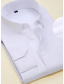 billige Pæne skjorter-Herre Jakkesætsskjorter Ikke-jern skjorte Hvid Lyseblå Langærmet Vanlig Firkantet hals Forår &amp; Vinter Bryllup udendørs Tøj Knap ned
