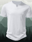 abordables T-shirts décontractés pour hommes-Homme T shirt Tee T-shirt Plein Col V Plein Air Vacances Manches courtes Vêtement Tenue Design basique Moderne contemporain