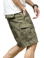 זול מכנסיים קצרים-בגדי ריקוד גברים מכנסיים קצרים שורטים מכנס קיץ קצר שרוך אלסטית מותניים כיס מרובה אחיד לביש קצר בָּחוּץ קזו&#039;אל יומי תערובת כותנה אופנתי מעצב שחור ירוק צבא