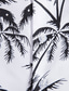 billiga Tropiska skjortor-Herr Skjorta Hawaii skjorta Grafisk Hawaiisk Aloha Löv Design Klassisk krage Vit Gul Rodnande Rosa Marinblå Blå Andra tryck Ledigt Helgdag Kortärmad Mönster Kläder Hawaiisk Designer