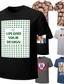 preiswerte anpassen-Personalisiertes T-Shirt mit Neujahrsgeschenken, Unisex, individuelles T-Shirt für die Familie. Entwerfen Sie Ihre eigenen individuellen T-Shirts. Personalisiertes Unisex-T-Shirt mit Allover-Print.