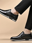 levne Pánské nazouváky a mokasíny-Pánské Nokasíny Komfortní boty Venkovní Denní mikrovlákno Prodyšné Černobílá Černá Bílá Léto