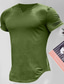 cheap Men&#039;s Casual T-shirts-Men&#039;s T shirt Tee Tee Top Plain V Neck Street Vacation Short Sleeves Clothing Apparel Fashion Designer Basic
