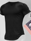billige Casual T-skjorter for menn-Herre T skjorte T-skjorte عادي V-hals Gate Feriereise Kort Erme Klær Mote Designer Grunnleggende