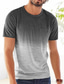 abordables T-shirts décontractés pour hommes-Homme T shirt Tee T-shirt Dégradé Col Ras du Cou Plein Air Vacances Manches courtes Vêtement Tenue Mode Design basique