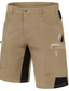 billige Cargoshorts-Herre Shorts med lommer Trekking-shorts Lynlåslomme Multi lomme Ensfarvet Komfort Påførelig Afslappet Daglig Ferie Sport Mode Sort Hvid