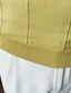 Недорогие вязать свитер поло-Муж. вязать поло Повседневные Праздники Лацкан С короткими рукавами Мода Современное Полотняное плетение Быстровысыхающий Лето Черный Белый Желтый Оранжевый Зеленый Небесно-голубой вязать поло