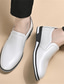 ieftine Saboți și Mocasini Bărbați-Bărbați Mocasini &amp; Balerini Pantofi de confort În aer liber Zilnic Microfibre Respirabil Negru / Alb Negru Alb Vară