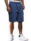 abordables Bermudas cargo-Hombre Pantalón Corto Cargo Pantalones cortos casuales Bolsillo Plano Comodidad Transpirable Exterior Diario Noche Moda Casual Negro Azul Piscina