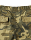 cheap Cargo Shorts-Men&#039;s Cargo Shorts Hiking Shorts Multi Pocket Camouflage Comfort Wearable Knee Length Casual Daily Holiday Cotton Blend Sports Fashion Yellow Army Green