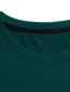 billiga Casual T-shirts för män-Herr T-shirt Färgblock Rund halsringning Semester Utekväll Kort ärm Kläder Mode Grundläggande Ledigt