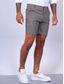 billige chino-shorts for menn-Herre Shorts Chino Shorts Bermudashorts Lomme Ruter Komfort Pustende Virksomhet Daglig Bomullsblanding Mote Fritid Svart Grå