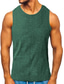 cheap Gym Tank Tops-Men&#039;s Tank Top Vest Top Undershirt Sleeveless Shirt Plain Crew Neck Outdoor Going out Sleeveless Clothing Apparel Fashion Designer Muscle