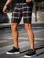 preiswerte Chino Bermuda Shorts-Herren Shorts Kurze Hosen Chino Bermuda Shorts Tasche Plaid Streifen Komfort Atmungsaktiv Geschäft Täglich Modisch Brautkleider schlicht Schwarz Gelb