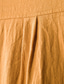 abordables camisas casuales de los hombres-Hombre camisa de lino Camisa de verano Camisa de playa Amarillo Azul Marrón Manga Corta Plano Escote Chino Primavera verano Hawaiano Festivos Ropa Bolsillo