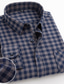 cheap Dress Shirts-Men&#039;s Dress Shirt Light Pink Dark Red Yellow Stripes and Plaid Turndown All Seasons Office &amp; Career Office Party Clothing Apparel