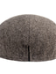 cheap Men&#039;s Hats-Men&#039;s Flat Cap Beret Hat Black Khaki Knit Knitted Simple Holiday Casual Street Dailywear Weekend Pure Color Portable Comfort Fashion
