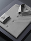 Χαμηλού Κόστους Επίσημα πουκάμισα-ανδρικό πουκάμισο μονόχρωμο μονόχρωμο τετράγωνο λαιμόκοψη γάμου με μακρυμάνικο λεπτές μπλούζες ελαφρύ μπλοκ χρώματος κομψό casual λευκό μαύρο γκρι / δουλειά / κλαμπ καλοκαιρινά πουκάμισα
