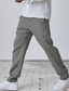 Χαμηλού Κόστους λινό παντελόνι-Ανδρικά Λευκά παντελόνια Παντελόνια Καλοκαίρι παντελόνι Τσέπη Σκέτο Άνεση Αναπνέει ΕΞΩΤΕΡΙΚΟΥ ΧΩΡΟΥ Καθημερινά Εξόδου Μείγμα Λινό / Βαμβάκι Μοντέρνα Καθημερινό Μαύρο Λευκό