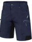 billiga Cargo-shorts-Herr Cargo-shorts Vandringsshorts Ficka med blixtlås Flera fickor Solid färg Komfort Bärbar Ledigt Dagligen Helgdag Sport Mode Svart Vit