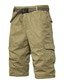 cheap Cargo Shorts-Men&#039;s Cargo Shorts Shorts Bermuda shorts Pocket Plain Comfort Breathable Outdoor Daily Going out Casual Big and Tall Black Brown
