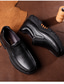 billiga Slip-ons och loafers till herrar-Herr Tofflor och Slip-Ons Komfort Loafers Plattform Loafers Läder Andningsfunktion Bekväm Slitstyrka Slip-on Svart Brun