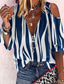 cheap Women&#039;s Blouses &amp; Shirts-Women&#039;s Shirt Blouse Dressy Tops Basic Print Quarter Zip Half Sleeve Regular Tops V Neck Half Zip Casual Black White Royal Blue Blue Orange