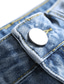 voordelige Casual korte broek-Voor heren Jeans Korte spijkerbroek Zak Gescheurde Effen Comfort Ademend Dagelijks Uitgaan Modieus Casual Zwart blauw