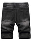 preiswerte Lässige Shorts-Herren Jeans Jeans-Shorts Kurze Jeans Tasche Zerrissen Glatt Komfort Atmungsaktiv Täglich Ausgehen Modisch Brautkleider schlicht Schwarz Blau