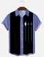 Χαμηλού Κόστους ανδρικά πουκάμισα casual-Ανδρικά Πουκάμισο Πουκάμισο μπόουλινγκ Πουκάμισο με κουμπιά Καλοκαιρινό πουκάμισο Casual πουκάμισο Μαύρο Μπλε Μαύρο Μαύρο / Κόκκινο Κοντομάνικο Συνδυασμός Χρωμάτων Γραφικά Σχέδια Απορρίπτω