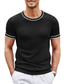 ieftine Tricouri casual pentru bărbați-Bărbați Tricou Tee Top Simplu Stil Nautic Stradă Vacanță Mânecă scurtă Îmbrăcăminte Modă Designer De Bază