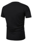 baratos Camisetas masculinas casuais-Homens Camiseta Bloco de cor Decote V Férias Para Noite Manga Curta Roupa Moda Básico Casual