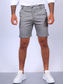 billiga chinoshorts för män-Herr Shorts Chino Shorts Bermudashorts Ficka Geometri Komfort Andningsfunktion Företag Dagligen Bomullsblandning Mode Ledigt Kaki Mörkblå