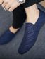 Χαμηλού Κόστους Ανδρικά Φορετά &amp; Μοκασίνια-Ανδρικά Παπούτσια Μοκασίνια &amp; Ευκολόφορετα Άνετα παπούτσια Πένυ Loafers Καθημερινό Καθημερινά Περπάτημα Πανί Αδιάβροχη Αναπνέει Μαύρο Μπλε Γκρίζο Καλοκαίρι Άνοιξη