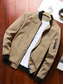 cheap Men&#039;s Jackets &amp; Coats-Men&#039;s Bomber Jacket Transition Jacket Sports Outdoor Windproof Classic Style All Seasons Solid Color Classic &amp; Timeless Crewneck Regular Black Red Green khaki Dark Blue Jacket
