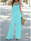 cheap Two Piece Sets-Women&#039;s Sets 2 Pieces Pure Color Comfort Home Comfort Halter Neck Sleeveless Hole Summer Spring
