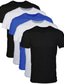 Χαμηλού Κόστους Ανδρικά μπλουζάκια casual-ανδρικό μπλουζάκι 5 συσκευασιών μπλουζάκι που απομακρύνει την υγρασία μπλουζάκι μπλουζάκι μονόχρωμο λαιμόκοψη στο δρόμο για διακοπές κοντά μανίκια Ένδυση ρούχων 5 τεμαχίων 5 τμχ βασικά σχεδιαστής μόδας