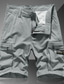 billige Cargoshorts-Herre Shorts med lommer Trekking-shorts Lynlåslomme Vanlig Komfort Åndbart udendørs Daglig I-byen-tøj 100 % bomuld Mode Afslappet Sort militærgrøn
