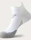 billige mænds sokker-Herre 2 par Ankel Sokker Lavtskårede Sokker Sort Hvid Farve Farveblok Afslappet Daglig Basale Medium Sommer Forår Efterår Åndbart