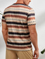 billige 3D-herreskjorter-Herre T-shirt Grafisk Geometrisk Argyle Rund hals Tøj 3D-udskrivning udendørs Daglig Kortærmet Trykt mønster Mode Designer Årgang